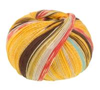 LANA GROSSA Cool Wool 4 Socks Print | Bedrucktes Merino-Sockengarn aus mehrfach verzwirnten Einzelfäden | Handstrickgarne aus 75% Schurwolle | 100g Wolle zum Stricken & Häkeln | 420m Garn FB 7216