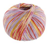 LANA GROSSA Cool Wool 4 Socks Print | Bedrucktes Merino-Sockengarn aus mehrfach verzwirnten Einzelfäden | Handstrickgarne aus 75% Schurwolle | 100g Wolle zum Stricken & Häkeln | 420m Garn FB 7208