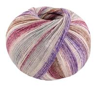 LANA GROSSA Cool Wool 4 Socks Print | Bedrucktes Merino-Sockengarn aus mehrfach verzwirnten Einzelfäden | Handstrickgarne aus 75% Schurwolle (Merino) | 100g Wolle zum Stricken & Häkeln | 420m Garn