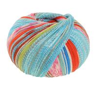LANA GROSSA Cool Wool 4 Socks Print | Bedrucktes Merino-Sockengarn aus mehrfach verzwirnten Einzelfäden | Handstrickgarne aus 75% Schurwolle | 100g Wolle zum Stricken & Häkeln | 420m Garn FB 7217