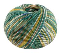 LANA GROSSA Cool Wool 4 Socks Print | Bedrucktes Merino-Sockengarn aus mehrfach verzwirnten Einzelfäden | Handstrickgarne aus 75% Schurwolle | 100g Wolle zum Stricken & Häkeln | 420m Garn FB 7204