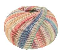 LANA GROSSA Cool Wool 4 Socks Print | Bedrucktes Merino-Sockengarn aus mehrfach verzwirnten Einzelfäden | Handstrickgarne aus 75% Schurwolle | 100g Wolle zum Stricken & Häkeln | 420m Garn FB 7769