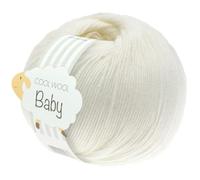 LANA GROSSA Cool Wool Baby | 100% Schurwolle Merino, filzfrei | Handstrickgarn aus 100% Schurwolle (Merino) | 50g Wolle zum Stricken & Häkeln | 220m Garn FB 213