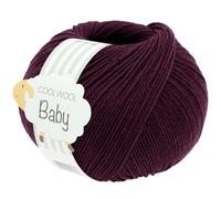 LANA GROSSA Cool Wool Baby | 100% Schurwolle Merino, filzfrei | Handstrickgarn aus 100% Schurwolle (Merino) | 50g Wolle zum Stricken & Häkeln | 220m Garn FB 329