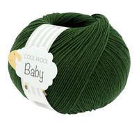 LANA GROSSA Cool Wool Baby | 100% Schurwolle Merino, filzfrei | Handstrickgarn aus 100% Schurwolle (Merino) | 50g Wolle zum Stricken & Häkeln | 220m Garn FB 336