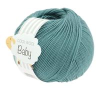 LANA GROSSA Cool Wool Baby | 100% Schurwolle Merino, filzfrei | Handstrickgarn aus 100% Schurwolle (Merino) | 50g Wolle zum Stricken & Häkeln | 220m Garn FB 284