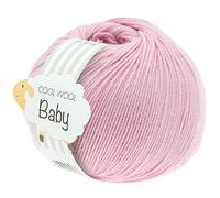LANA GROSSA Cool Wool Baby | 100% Schurwolle Merino, filzfrei | Handstrickgarn aus 100% Schurwolle (Merino) | 50g Wolle zum Stricken & Häkeln | 220m Garn FB 216