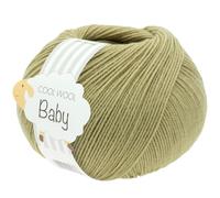 LANA GROSSA Cool Wool Baby | 100% Schurwolle Merino, filzfrei | Handstrickgarn aus 100% Schurwolle (Merino) | 50g Wolle zum Stricken & Häkeln | 220m Garn FB 335