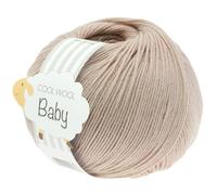 LANA GROSSA Cool Wool Baby | 100% Schurwolle Merino, filzfrei | Handstrickgarn aus 100% Schurwolle (Merino) | 50g Wolle zum Stricken & Häkeln | 220m Garn FB 212
