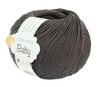 LANA GROSSA Cool Wool Baby | 100% Schurwolle Merino, filzfrei | Handstrickgarn aus 100% Schurwolle (Merino) | 50g Wolle zum Stricken & Häkeln | 220m Garn FB 334