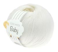 LANA GROSSA Cool Wool Baby | 100% Schurwolle Merino, filzfrei | Handstrickgarn aus 100% Schurwolle (Merino) | 50g Wolle zum Stricken & Häkeln | 220m Garn FB 207