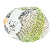Lana Grossa Cool Wool Baby Degradé 50 g 524 - Natur/Zartgrün/Silbergrau/Grau