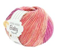 LANA GROSSA Cool Wool Baby Degrade | 100% Schurwolle Merino, filzfrei | Handstrickgarn aus 100% Schurwolle (Merino) | 50g Wolle zum Stricken & Häkeln | 220m Garn FB 522