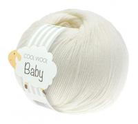 LANA GROSSA Cool Wool Baby | 100% Schurwolle Merino, filzfrei | Handstrickgarn aus 100% Schurwolle (Merino) | 50g Wolle zum Stricken & Häkeln | 220m Garn FB 213