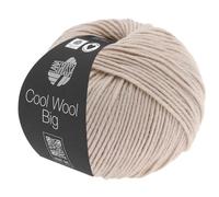 LANA GROSSA Cool Wool Big | Extrafeine Merinowolle waschmaschinenfest und filzfrei | Handstrickgarn aus 100% Schurwolle (Merino) | 50g Wolle zum Stricken & Häkeln | 120m Garn FB 945