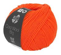LANA GROSSA Cool Wool Big | Extrafeine Merinowolle waschmaschinenfest und filzfrei | Handstrickgarn aus 100% Schurwolle (Merino) | 50g Wolle zum Stricken & Häkeln | 120m Garn FB 1015