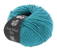 LANA GROSSA Cool Wool Big | Extrafeine Merinowolle waschmaschinenfest und filzfrei | Handstrickgarn aus 100% Schurwolle (Merino) | 50g Wolle zum Stricken & Häkeln | 120m Garn FB 910