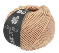 LANA GROSSA Cool Wool Big | Extrafeine Merinowolle waschmaschinenfest und filzfrei | Handstrickgarn aus 100% Schurwolle (Merino) | 50g Wolle zum Stricken & Häkeln | 120m Garn FB 1037