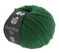 Lana Grossa Wolle COOL WOOL BIG – 100% Schurwolle Merino, waschmaschinenfest, 949 flaschengrün 50g