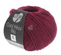 LANA GROSSA Cool Wool Big | Extrafeine Merinowolle waschmaschinenfest und filzfrei | Handstrickgarn aus 100% Schurwolle (Merino) | 50g Wolle zum Stricken & Häkeln | 120m Garn FB 1000