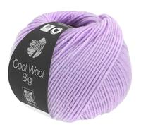 Lana Grossa Strickgarn Cool Wool Big – 100% Merinowolle, waschmaschinenfest – 1025 Flieder