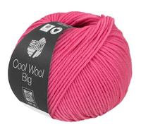 LANA GROSSA Cool Wool Big | Extrafeine Merinowolle waschmaschinenfest und filzfrei | Handstrickgarn aus 100% Schurwolle (Merino) | 50g Wolle zum Stricken & Häkeln | 120m Garn FB 1032