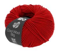 LANA GROSSA Cool Wool Big | Extrafeine Merinowolle waschmaschinenfest und filzfrei | Handstrickgarn aus 100% Schurwolle (Merino) | 50g Wolle zum Stricken & Häkeln | 120m Garn FB 924