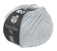 LANA GROSSA Cool Wool Big | Extrafeine Merinowolle waschmaschinenfest und filzfrei | Handstrickgarn aus 100% Schurwolle (Merino) | 50g Wolle zum Stricken & Häkeln | 120m Garn FB 1034
