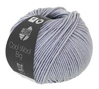 LANA GROSSA Cool Wool Big | Extrafeine Merinowolle waschmaschinenfest und filzfrei | Handstrickgarn aus 100% Schurwolle (Merino) | 50g Wolle zum Stricken & Häkeln | 120m Garn