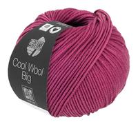 LANA GROSSA Cool Wool Big | Extrafeine Merinowolle waschmaschinenfest und filzfrei | Handstrickgarn aus 100% Schurwolle (Merino) | 50g Wolle zum Stricken & Häkeln | 120m Garn FB 1027