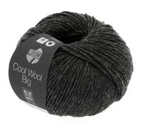 LANA GROSSA Cool Wool Big Melange | Extrafeine Merinowolle waschmaschinenfest und filzfrei | Handstrickgarn aus 100% Schurwolle (Merino) | 50g Wolle zum Stricken & Häkeln | 120m Garn FB 618