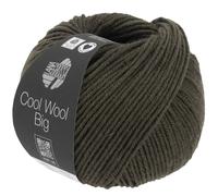 LANA GROSSA Cool Wool Big Melange | Extrafeine Merinowolle waschmaschinenfest und filzfrei | Handstrickgarn aus 100% Schurwolle (Merino) | 50g Wolle zum Stricken & Häkeln | 120m Garn FB 1629