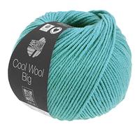 LANA GROSSA Cool Wool Big Melange | Extrafeine Merinowolle waschmaschinenfest und filzfrei | Handstrickgarn aus 100% Schurwolle (Merino) | 50g Wolle zum Stricken & Häkeln | 120m Garn FB 1614