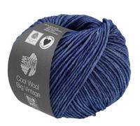 Lana Grossa Strickgarn Cool Wool Big Vintage – 100% Schurwolle, 50 g, 120 m, Farbe 7190 Kornblume