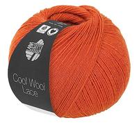 LANA GROSSA Cool Wool Lace | Extrafeine Merinowolle waschmaschinenfest und filzfrei | Handstrickgarn aus 100% Schurwolle (Merino) | 50g Wolle zum Stricken & Häkeln | 400m Garn FB 45