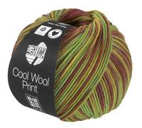 LANA GROSSA Cool Wool Print | Extrafeine Merinowolle waschmaschinenfest und filzfrei | Handstrickgarn aus 100% Schurwolle (Merino extrafein) | 50g Wolle zum Stricken & Häkeln | 160m Garn FB 839