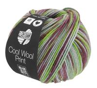 LANA GROSSA Cool Wool Print | Extrafeine Merinowolle waschmaschinenfest und filzfrei | Handstrickgarn aus 100% Schurwolle (Merino extrafein) | 50g Wolle zum Stricken & Häkeln | 160m Garn
