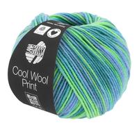LANA GROSSA Cool Wool Print | Extrafeine Merinowolle waschmaschinenfest und filzfrei | Handstrickgarn aus 100% Schurwolle (Merino extrafein) | 50g Wolle zum Stricken & Häkeln | 160m Garn FB 757