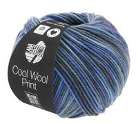 LANA GROSSA Cool Wool Print | Extrafeine Merinowolle waschmaschinenfest und filzfrei | Handstrickgarn aus 100% Schurwolle (Merino extrafein) | 50g Wolle zum Stricken & Häkeln | 160m Garn FB 716