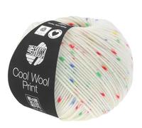 LANA GROSSA Cool Wool Print | Extrafeine Merinowolle waschmaschinenfest und filzfrei | Handstrickgarn aus 100% Schurwolle (Merino extrafein) | 50g Wolle zum Stricken & Häkeln | 160m Garn FB 801
