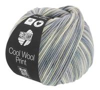 LANA GROSSA Cool Wool Print | Extrafeine Merinowolle waschmaschinenfest und filzfrei | Handstrickgarn aus 100% Schurwolle (Merino extrafein) | 50g Wolle zum Stricken & Häkeln | 160m Garn