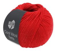 LANA GROSSA Cool Wool Seta | Cool Wool Klassiker mit Seidenanteil | Handstrickgarn aus 80% Schurwolle (Merino extrafein) & 20% Seide | 50g Wolle zum Stricken & Häkeln | 160m Garn FB 9