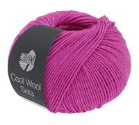 LANA GROSSA Cool Wool Seta | Cool Wool Klassiker mit Seidenanteil | Handstrickgarn aus 80% Schurwolle (Merino extrafein) & 20% Seide | 50g Wolle zum Stricken & Häkeln | 160m Garn FB 11