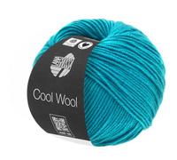 LANA GROSSA Cool Wool Uni | Extrafeine Merinowolle waschmaschinenfest und filzfrei | Handstrickgarn aus 100% Schurwolle (Merino extrafein) | 50g Wolle zum Stricken & Häkeln | 160m Garn FB 2036