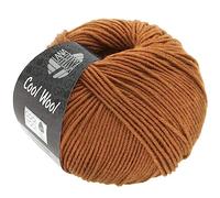 LANA GROSSA Cool Wool Uni | Extrafeine Merinowolle waschmaschinenfest und filzfrei | Handstrickgarn aus 100% Schurwolle (Merino extrafein) | 50g Wolle zum Stricken & Häkeln | 160m Garn FB 2054