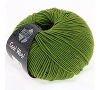 LANA GROSSA Cool Wool Uni | Extrafeine Merinowolle waschmaschinenfest und filzfrei | Handstrickgarn aus 100% Schurwolle (Merino extrafein) | 50g Wolle zum Stricken & Häkeln | 160m Garn FB 471