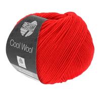 Cool Wool Merino von Lana Grossa, Leuchtend Rot, aus Schurwolle