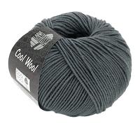 LANA GROSSA Cool Wool Uni | Extrafeine Merinowolle waschmaschinenfest und filzfrei | Handstrickgarn aus 100% Schurwolle (Merino extrafein) | 50g Wolle zum Stricken & Häkeln | 160m Garn FB 2064