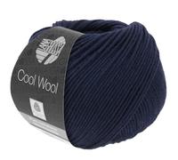 LANA GROSSA Cool Wool Uni | Extrafeine Merinowolle waschmaschinenfest und filzfrei | Handstrickgarn aus 100% Schurwolle (Merino extrafein) | 50g Wolle zum Stricken & Häkeln | 160m Garn FB 414
