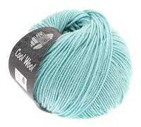 LANA GROSSA Cool Wool Uni | Extrafeine Merinowolle waschmaschinenfest und filzfrei | Handstrickgarn aus 100% Schurwolle (Merino extrafein) | 50g Wolle zum Stricken & Häkeln | 160m Garn FB 2020